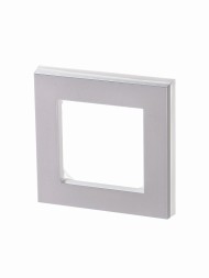 Рамка ABB Levit Жемчуг / Ледяной 1 пост 2CHH015010A6068 3901H-A05010 68W