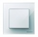 Рамка ABB Sky Белое стекло 1 пост 2CLA857100A3001 8571 CB