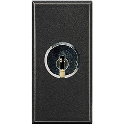 Переключатель Bticino Axolute Антрацит на 2 направления 2Р 16 А 250 В~ с ключом HS4022