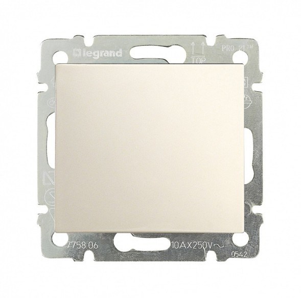 Переключатель Legrand Valena Слоновая кость перекрестный 1-клавишный 774307