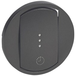 Накладка Legrand Celiane Графит выключателя с выд.вр. 067936