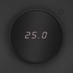 Терморегулятор электронный VOLTUM S70 с индикацией и датчиком, для теплого пола, (графит)