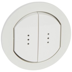 Клавиша Legrand Celiane выключателя двойн подсв IP44 067804