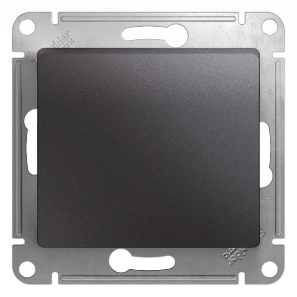 1-клавишный Переключатель,сх.6,10AX, механизм Schneider Electric Glossa Графит GSL001361