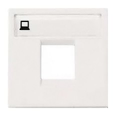 Накладка для 1-го суппорта/разъёма ABB Zenit альпийский белый типа 2017... и/или 2018... 2-модульная 2CLA221810N1101 N2218.1 BL