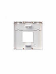 Накладка для 1-го суппорта/разъёма ABB Zenit альпийский белый типа 2017... и/или 2018... 2-модульная 2CLA221810N1101 N2218.1 BL