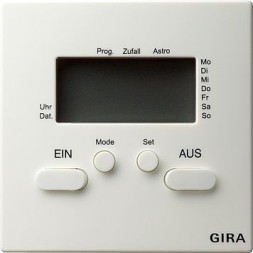 Электронный таймер Gira S-color Белый 038540