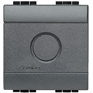 Заглушка Bticino LivingLight Air Антрацит с выламываемой вставкой, размер 2 модуля L4951