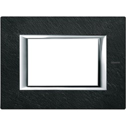 Рамка Bticino Axolute Квадрат Ардезия 3 модуля HA4803RLV