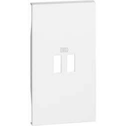 Накладка зарядки USB Bticino Living Now белая 2 KW12C