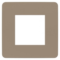 Рамка Schneider Electric Unica Studio Color Песочный / Белый 1 пост NU280226