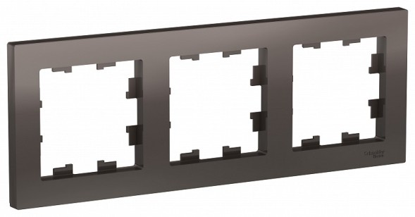 Рамка Schneider Electric Atlasdesign Мокко 3 поста ATN000603