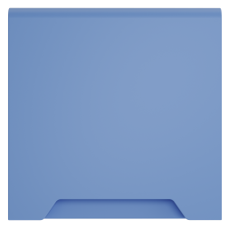 Накладка для розетки с заземлением, защитными шторками и крышкой, S70 (деним)