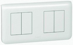 Рамка Legrand Mosaic Белый 2х2-модульная 078804