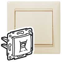 Розетка компьютерная Legrand Valena Слоновая кость (RJ45) 1-ая 5 кат ISDN 300MHz 8конт 774341