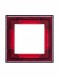 Рамка ABB Levit Красный / Дымчатый чёрный 1 пост 2CHH015010A6065 3901H-A05010 65W