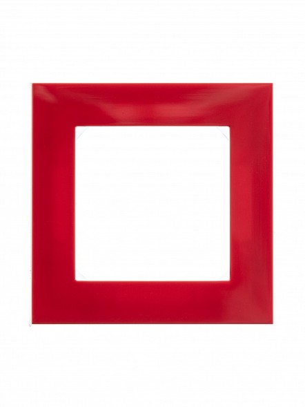 Рамка ABB Levit Красный / Дымчатый чёрный 1 пост 2CHH015010A6065 3901H-A05010 65W