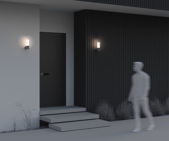 Уличный настенный светильник Outdoor O418WL-01GR