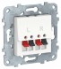 Аудиорозетка Schneider Electric Unica Studio Белый NU548618