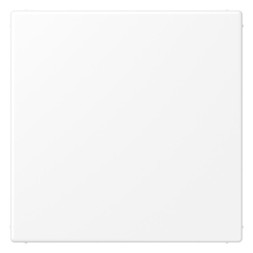 Крышка без отверстий (фиксация защёлкиванием), с суппортом. термопласт. белый матовый Jung LS серия LS994BWWM