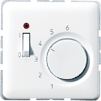 Термостат комнатный Jung CD серия Черная 10(4)А TRCD231SW