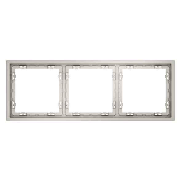 Рамка пластиковая VOLTUM S70 на 3 поста, (кашемир)