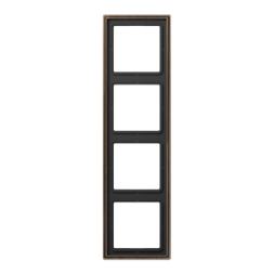 Рамка Jung LS 990 Античная латунь 4 поста ME2984AT