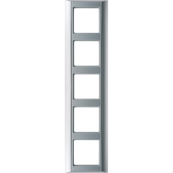 Рамка Jung A Plus Алюминий 5 постов Jung AP585AL