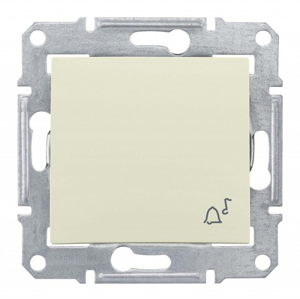 Кнопка Schneider Electric Sedna бежевый &quot;звонок&quot; IP44 SDN0800347