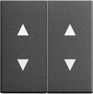 Двойная клавиша для жалюзи Gira Антрацит со стрелками 115028