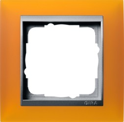 Рамка Gira Event Янтарный / Алюминий 1 пост 021169
