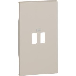 Накладка зарядки USB Bticino Living Now бежевая 2 KM12C