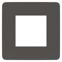 Рамка Schneider Electric Unica Studio Color Дымчато-Серый / Антрацит 1 пост NU280222