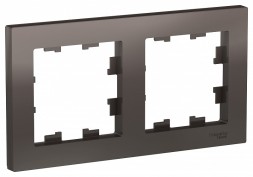 Рамка Schneider Electric Atlasdesign Мокко 2 поста ATN000602