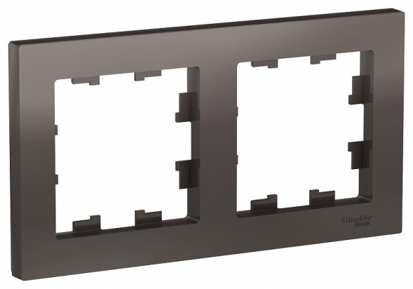 Рамка Schneider Electric Atlasdesign Мокко 2 поста ATN000602