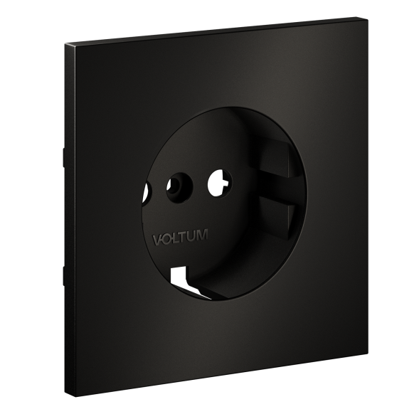 Накладка для розетки с заземлением, S70 Metal (антрацит)