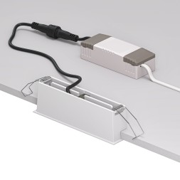 DK2514-WB Встраиваемый светильник SPACE со светодиодом L126mm 220V 10W 38° 4000К IP20 белый/черный алюминий