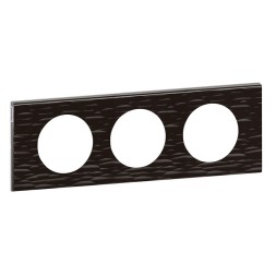 Рамка Legrand Celiane Пластик Corian Черный рифленый 3 поста 069023