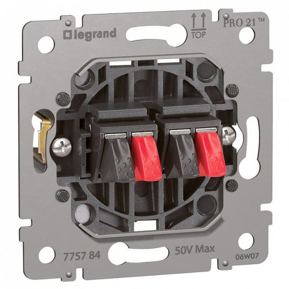 Розетка Legrand Galea Life двойная для колонки 775784