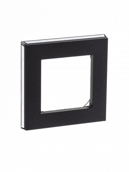 Рамка ABB Levit Антрацит / Дымчатый чёрный 1 пост 2CHH015010A6063 3901H-A05010 63W