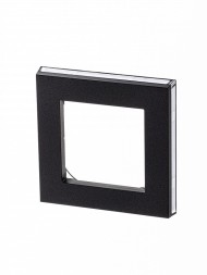 Рамка ABB Levit Антрацит / Дымчатый чёрный 1 пост 2CHH015010A6063 3901H-A05010 63W