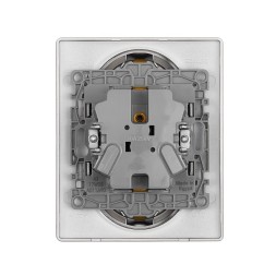 Розетка Legrand Etika антрацит 2 x 2К+З - немецкий стандарт - винтовые зажимы - 16 А - 250 В~ 672623