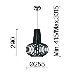 Подвесной светильник Maytoni MOD193PL-01W