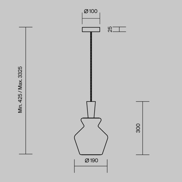 Подвесной светильник Maytoni MOD405PL-01W1
