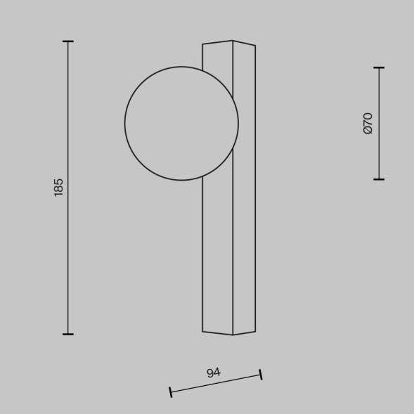 Настенный светильник (бра) Maytoni MOD464WL-L3BS3K