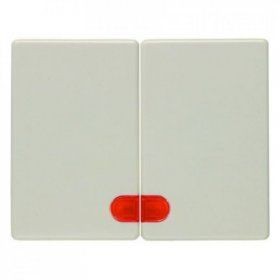 Клавиши Berker Arsys с красной линзой белый с блеском 14370002