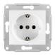 Розетка Schneider Electric Sedna белый с\з б\ш SDN3000521