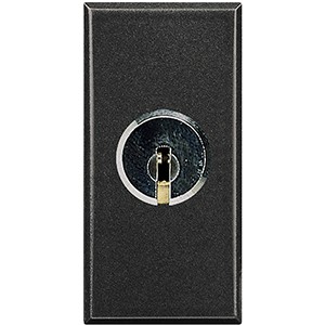 Выключатель Bticino Axolute Антрацит 2Р 16 А 250 В~ с ключом HS4012