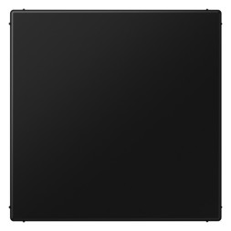 Крышка без отверстий (фиксация защёлкиванием), с суппортом. термопласт. черный матовый Jung LS серия LS994BSWM