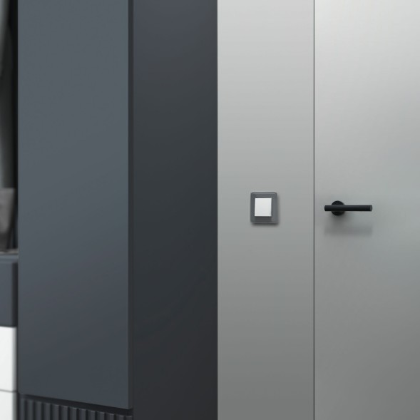 Выключатель одноклавишный (белый матовый) Werkel W1110061